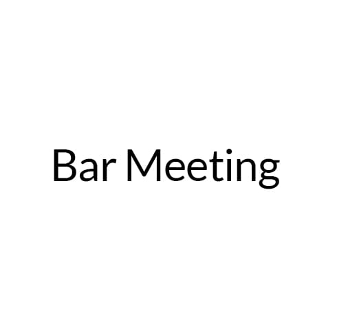 Bar Meeting